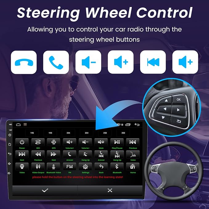 4core 2+64G Car Stereo for Dodge Ram 1500 2500 3500 Radio 2009-2012: 10.1 Inch 1280x800 Touchscreen Upgrade Bluetooth 5.0 Wireless CarPlay/Android Auto 5G WiFi GPS FM/RDS 1080P Backup Camera
