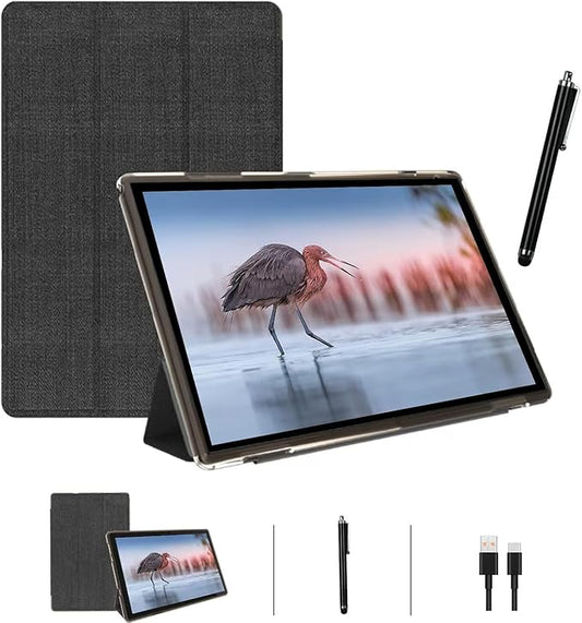 10 Inch Tablet Android 15 Tablets With Case Stylus 8GB RAM 32GB ROM Support 1TB Expand, 6000mah Battery 10 IN Android Tableta, Dual Camera WiFi-6 Bluetooth 10.1'' Android Tablet With Protective Cover