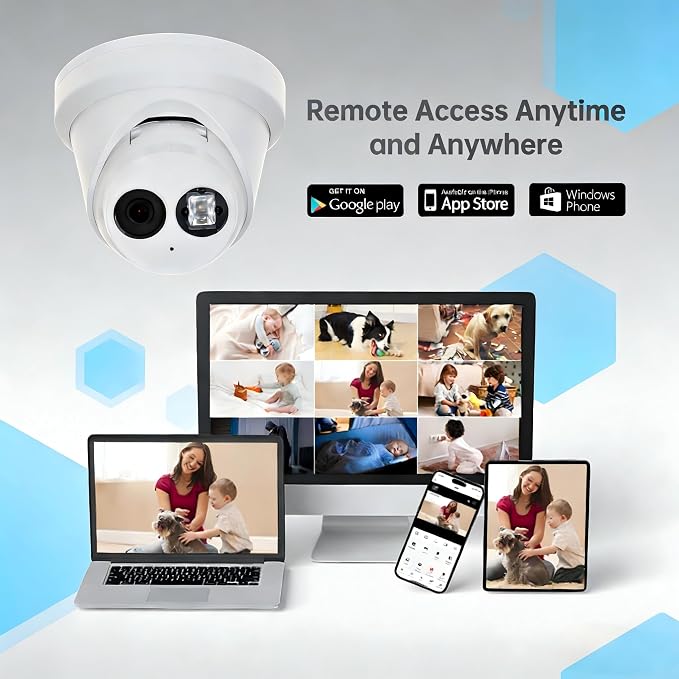 DS-2CD2343G2-I 4MP AcuSense Fixed Turret Dome POE IP Camera, Human & Vehicle Detection, 2.8mm Wide Angle Lens, 100ft IR Distance, 120dB True WDR, IP67 Outdoor, H.256+, Compatible with Ⲏіk-Connect