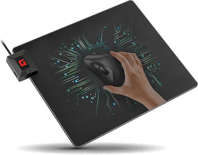 Wireless Charging Mouse Pad for Logitech G Pro X Superlight 2/1, G502, G703 Lightspeed, Plug-and-Play, Slip-Resistant Base, Continuous Charging for Gaming - Powerplay Alternative (Not for G903)