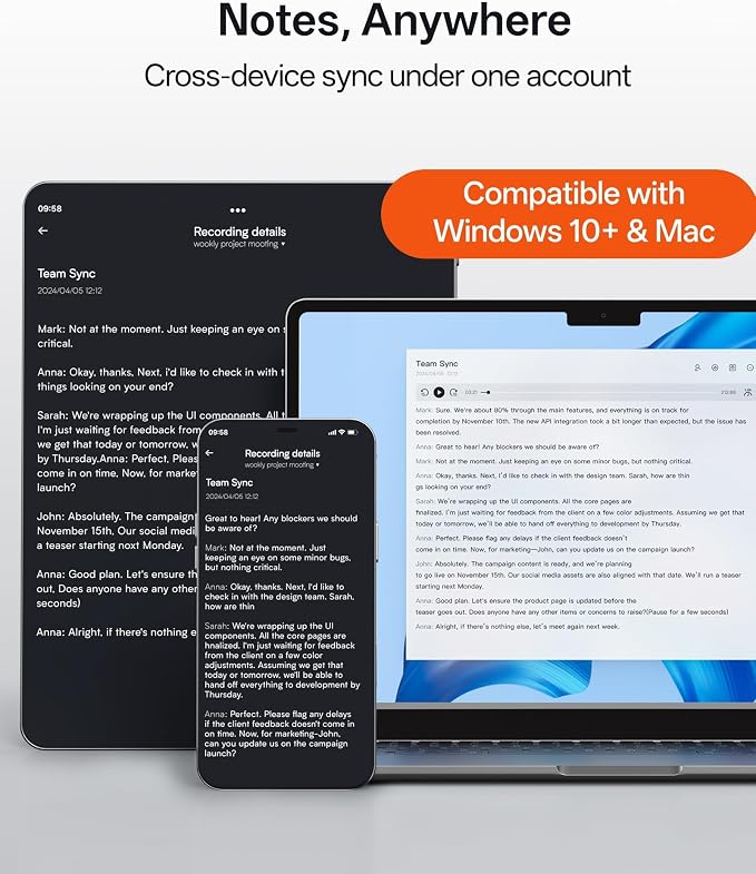 NoteKit Computer AI Meeting Assistant, viaim Voice Recorder with Transcription, 78 Languages, to-Do Lists & Summaries with viaim AI, Works on Windows & Mac, Ideal for Business, Remote Work, Education
