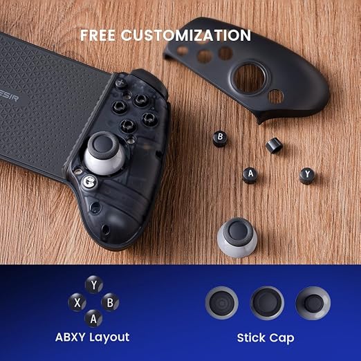 GameSir G8 Plus Bluetooth Mobile Game Controller for Switch & iOS & Android & Tablets, Wireless Gamepad with Hall Effect Joysticks/Hall Trigger, Play Minecraft, Genshin Impact, Call of Duty Mobile
