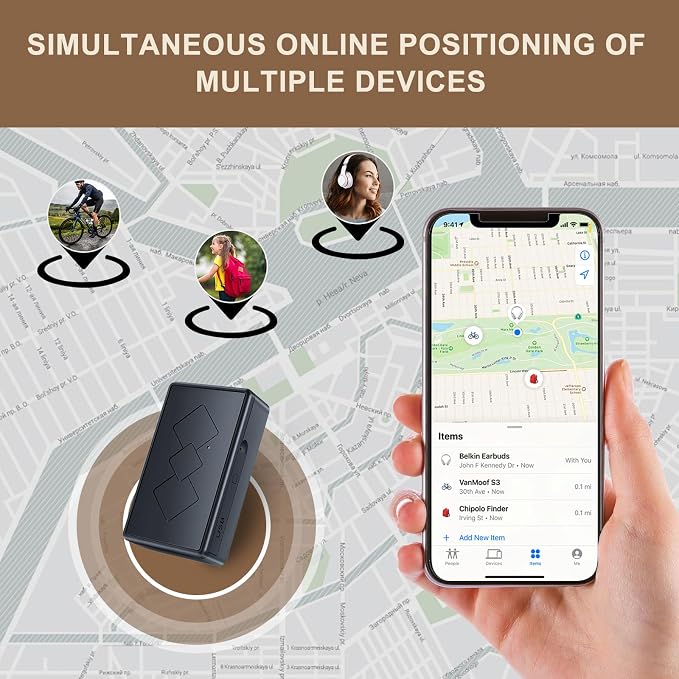 Mini GPS Tracker for Vehicles,Portable Real Time Magnetic GPS Tracking Device for Car, Full Global Coverage Location Tracker for Kids,Dogs,Trucks/Person,No Subscription Required/No Monthly Fee