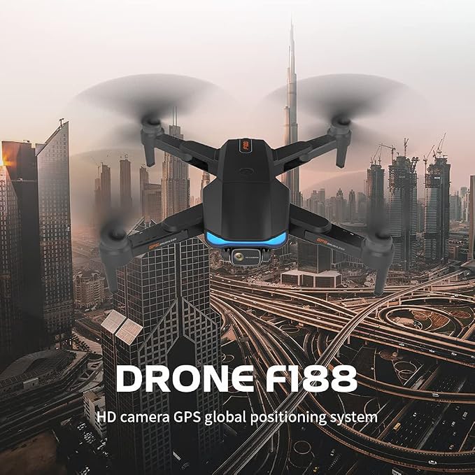 GPS Folding Drone with Brushless Motors, 6K HD Camera, 56 Min Flight, 1000M Range | Altitude Hold, Auto Return, RC Quadcopter for Adults