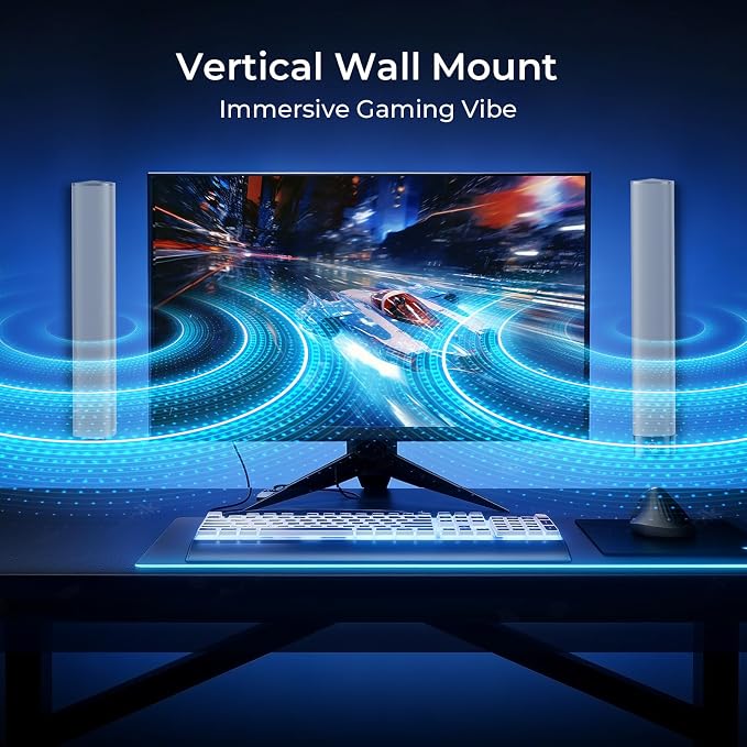 Sound Bar for Smart TV, 80W Soundbar with Bluetooth/ARC/Opt/AUX Connect, Dynamic Volume Boost, 3 Equalizer Modes, 2 in 1 Detachable Soundbar for TV/PC/Gaming/Projectors