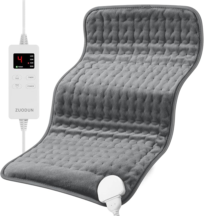 Heating Pad for Back Pain, Heating Pads for Cramps with 6 Heat Settings, Heat Pad for Arms and Knee, Menstrual Cramp Relief, Timer Auto Shut Off