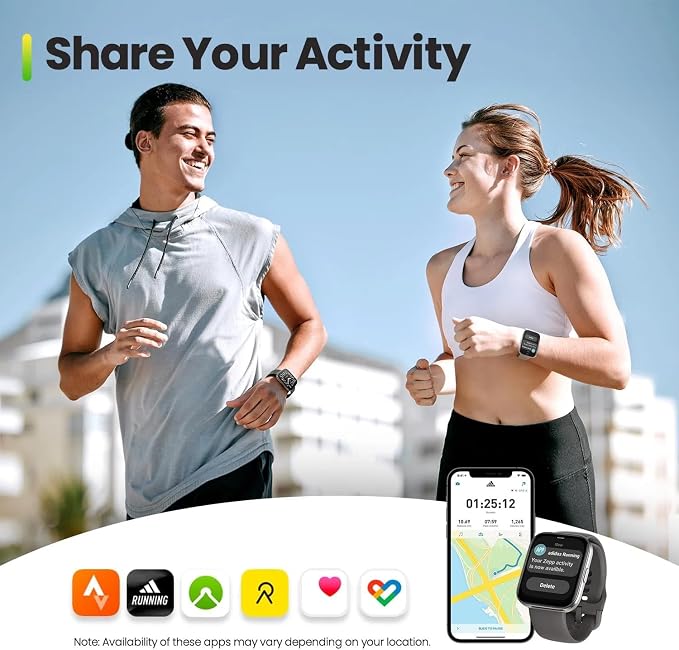 Amazfit Bip 5 Unity Smart Watch 46mm, 11-Day Battery, Fitness Activity Tracker with 120+ Sports Modes, Heart Rate & Sleep Monitor, Customizable Watch Faces, for Android & iPhone, Charcoal