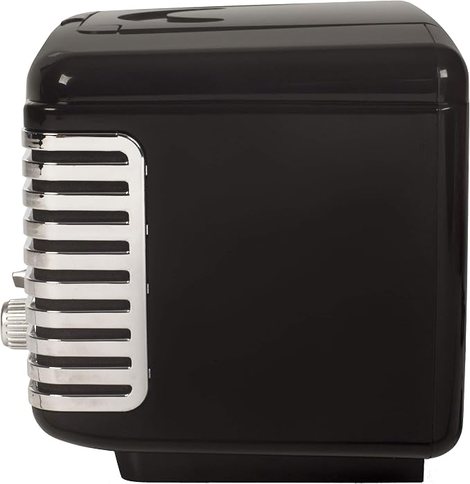 Crosley CR612B-BK Corsair Retro AM/FM Alarm Clock Radio and CD Player with Stereo Bluetooth Speakers, Black