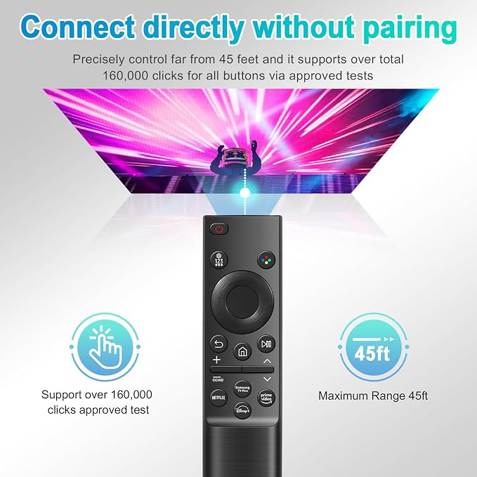 Universal for Samsung TV Remote Control Replacement, Compatible for All Samsung Remote Control for Smart TV Compatible with All S-amsung Smart Curved Frame QLED LED LCD HDTV Series TVs