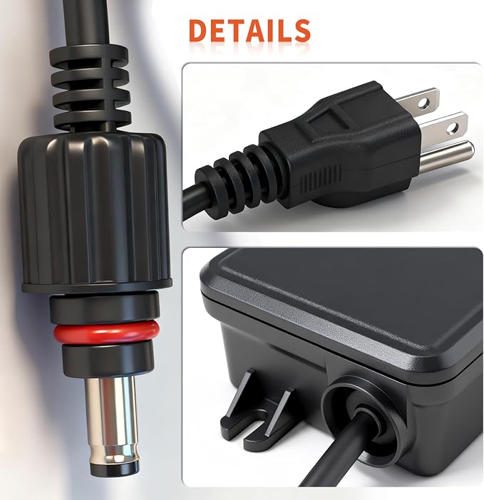 36V Waterproof Power Adapter Charger for Govee Permanent Outdoor Light Compatible with Govee H705D/H705E/H705F Replacement Power Supply Cord(Black)