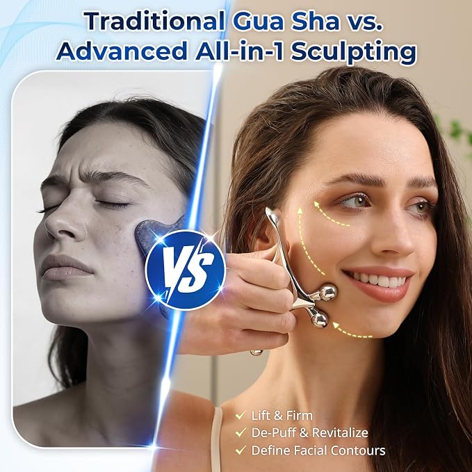Electric Scalp Massager & Gua Sha Trigger Point Massage Tool Bundle