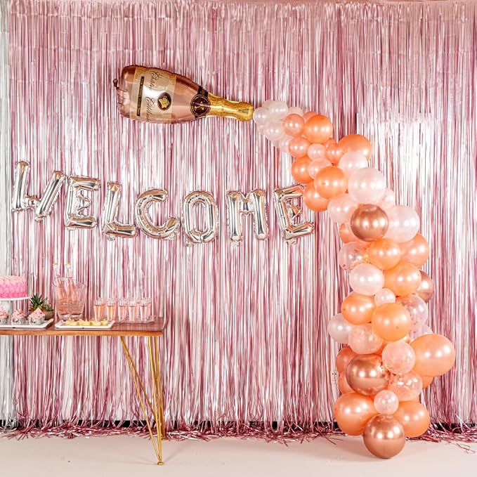 Restaurantware Balloon Arch Kit 86 Balloons, Strip, Rubber, Knot, Glue Dot Strip Balloon Decoration Set DIY Champagne Bottle Garland Assorted Colors for Party Decorations