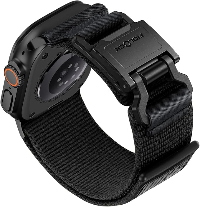 Bandletic Compatible with Apple Watch Ultra 2 / Ultra 3 Bands for Men, Wide Braided Nylon Sport Band with Magnetic Fidlock Hook Buckle for iWatch 49mm, Series 11/10 46mm, 9/8/7 45mm, SE/6/5/4 44mm