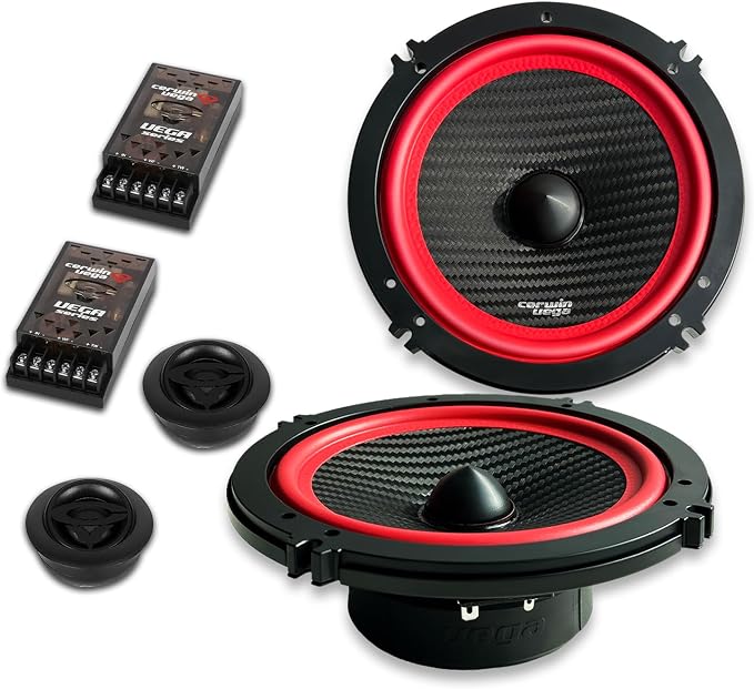 CERWIN-VEGA! V65C 6.5" VEGA 2-Way 420 Watts 4 Ohm Component Speakers Set(Pair)