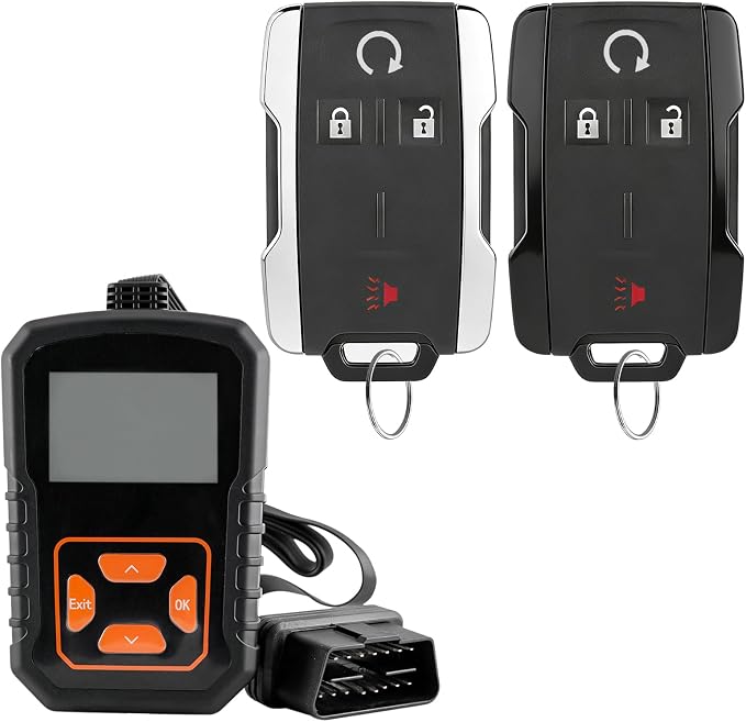 Key Fob Replacement for Chevy Silverado 1500 2014 2015 2016 2017 2018 GMC Sierra 2015-2020 GMC Canyon Chevy Colorado Simple Remote Fob DIY Kit M3N 32337100