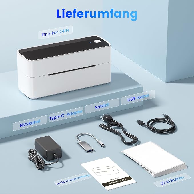 Phomemo High-Speed Shipping Label Printer 220mm/s - 4X6 Wireless Thermal Label Printer for Small Business, Compatible with iPhone, Android, Shopify, Amazon, USPS, Black
