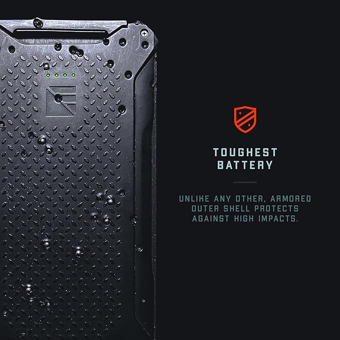 Dark Energy Poseidon Pro Indestructible Portable Charger | 10,000 mAh High Capacity | Fast Charging USB-C and USB-A Ports, Ultra-Durable Armor Flex, IP68 Waterproof, Made for Adventures Off The Grid