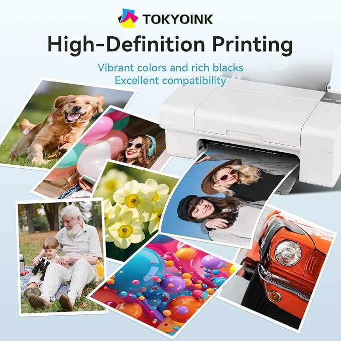 TOKYOINK 923 923e 923XL Ink Cartridges Combo Pack with Chip Replacement for HP 923 923e Ink Cartridges for HP Printer OfficeJet Pro 8130e 8135e 8139e 8125e 8138e 8122e 8120 8124e 8130(4 Pack B/C/M/Y)
