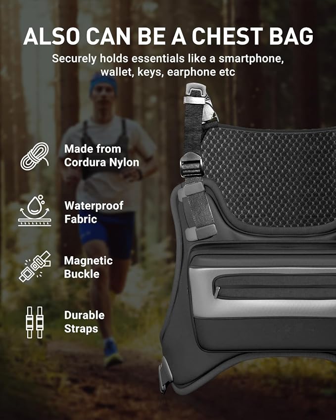 Portable Cooling Vest with 30000mAh Battery, Wearable Cooler with Chest Pack, Lightweight Heat Relief Gear