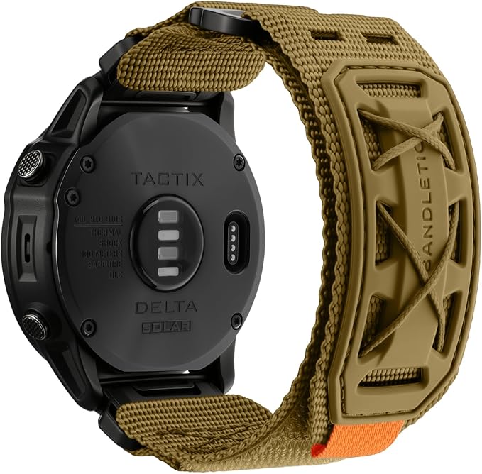 Bandletic Compatible with Garmin Instinct 3 50mm Watch Band - 26mm Quick Fit Nylon Strap Replacement for Fenix 8 51mm 7X 6X Pro/5X Plus/3 HR/Instinct 2X Solar/Enduro/Tactix/Epix Pro 2/Quatix 8 51mm