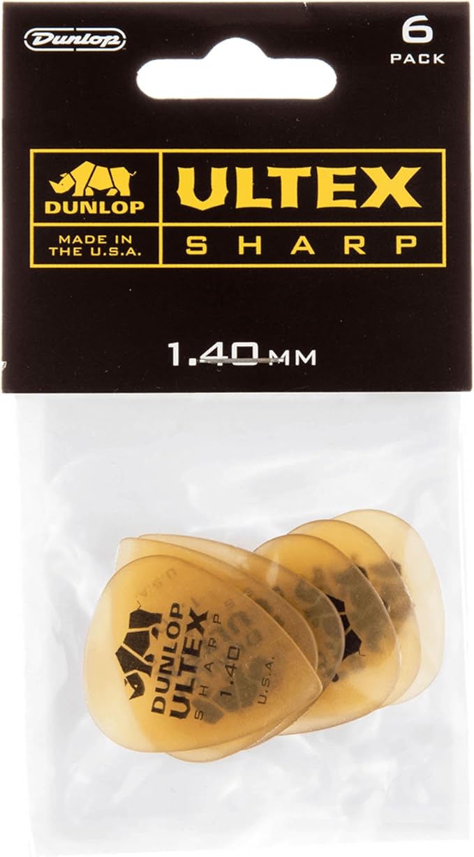 Jim Dunlop Ultex® Sharp Pick 1.4MM - 6 Pack