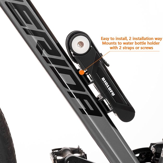 Bike Lock Bicycle Scooter Motorcycle Folding Locks with 4Keys, Fold Chain Heavy Duty Alloy Steel Foldable Lock with Mounting Bracket 2pc Straps, 86cm/34 Unfolding, 1.92 lbs