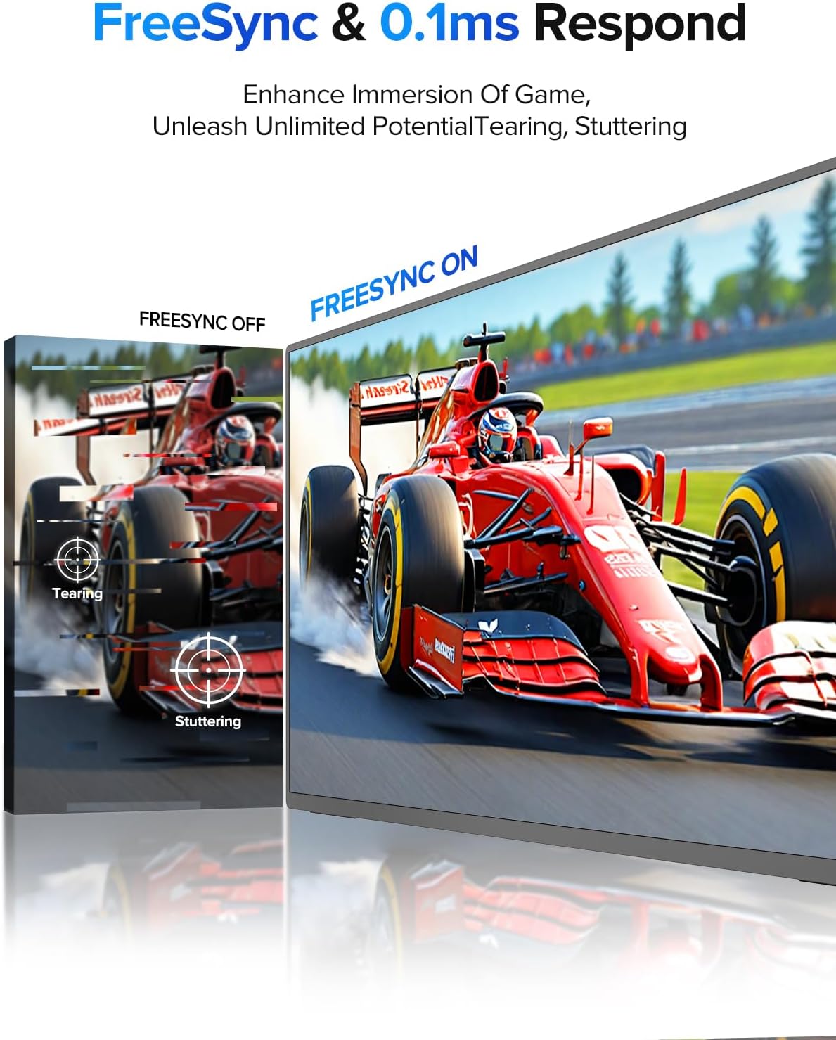 UPERFECT 24.5" 2K Portable Monitor Touchscreen, 165Hz Gaming Monitor FreeSync 0.1ms Fast IPS Large Screen, Built-in 180° Adjustable Stand/VESA, USB-C HDMI Second Screen for Laptop, Phone, Game Console