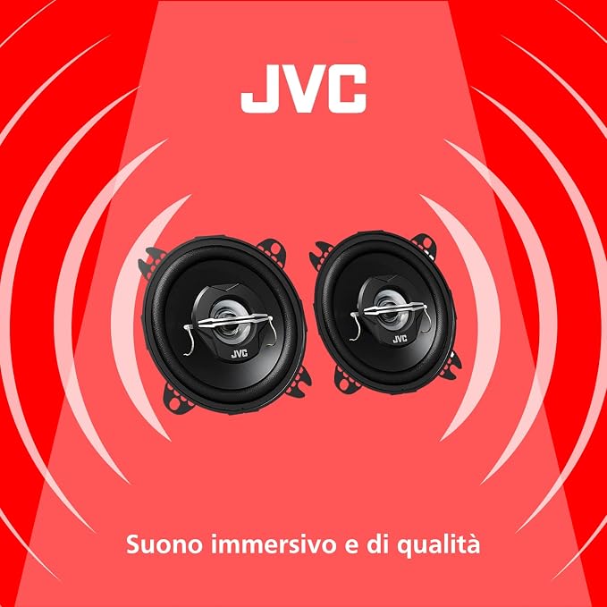 JVC CS-J420X 4-Inch 210 Watts 2-Way Coaxial Car Stereo Speakers (Pair)
