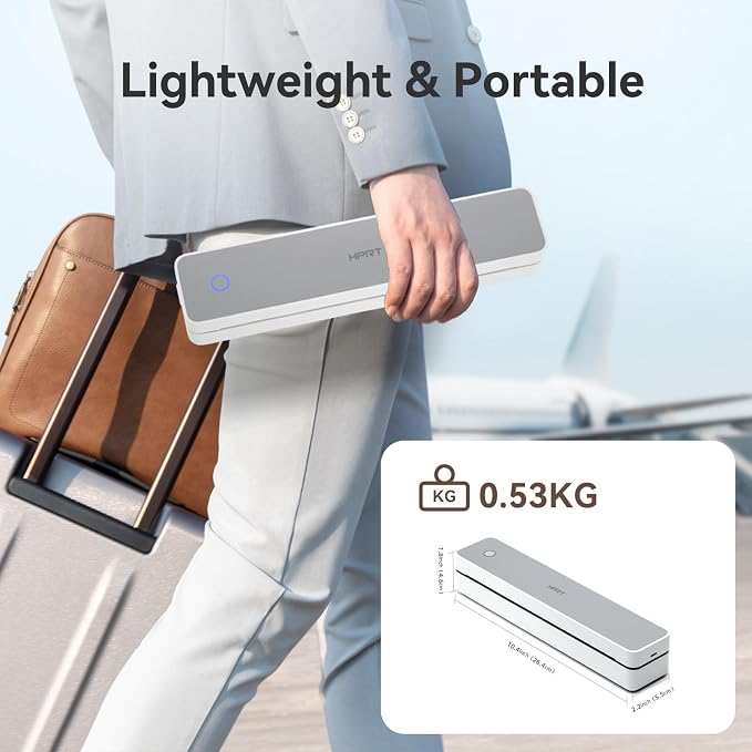HPRT Portable Printer Wireless White& Printer Case for MT610pro