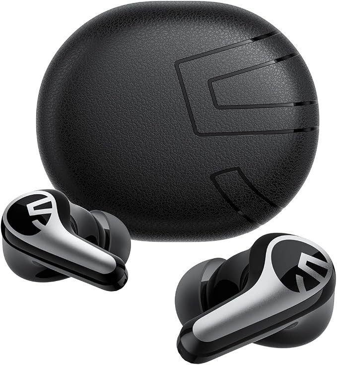 SOUNDPEATS C30 Hybrid ANC Earbuds with LDAC Hi-Res Audio, 52H Playtime -52dB Adaptive Noise Cancelling Wireless Earbuds, 6-Mic Clear Call, 12mm Driver, Bluetooth 6.0, Multi-Point, IP54 for Work/Travel