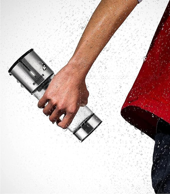 Portable Smoothie blender ROSEVIEW Glass bottle USB rechargeable mini Handheld Ice Shakes Cup 2 speed blend juicer Cordless Personal smoothies maker Fruit mixer (Stainless Steel)