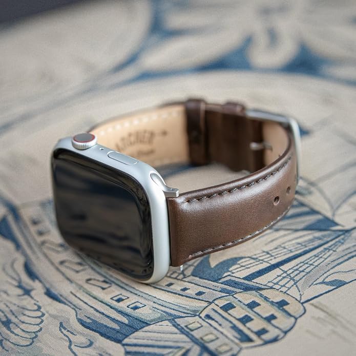Archer Watch Straps - Top Grain Leather Watch Bands for Apple Watch