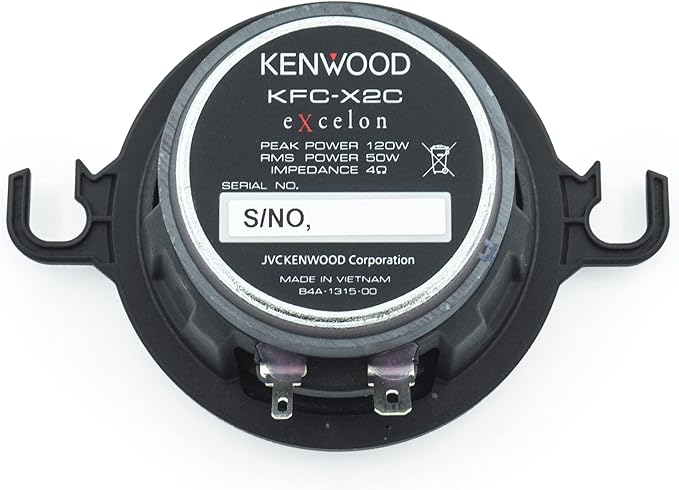 Kenwood eXcelon KFC-X2C 2.5-Inch Mid Range Factory Replacement Car Speakers, 120 Watts Max Power (Pair)