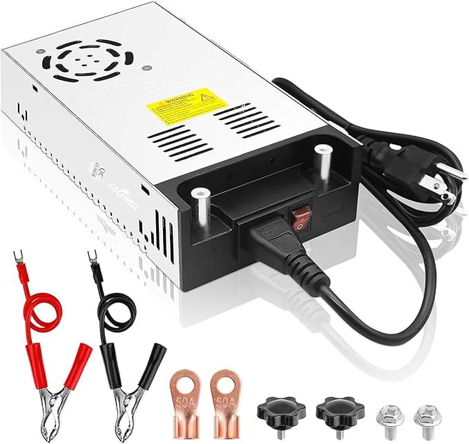 EAGWELL New Version 110V to 12V Converter 12V Power Supply 360W 30A | Universal Switching DC Power Supply for RV, Pump, LED Strip, LCD Monitor,Diesel Heater,3D Printer,CCTV,Computer Project