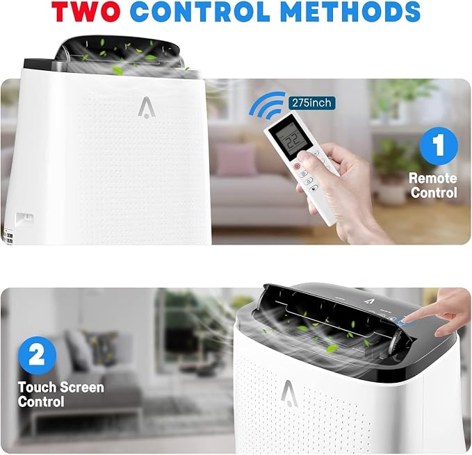 GarveeTech 14000 Btu Portable Air Conditioner, Best Portable Room Air Conditioner, 3 in-1 Ac w/Dehumidifier, Fan & Sleep Mode, Remote Control,24 Hrs Timer,Led Display,Window Kit,Cools Up to 750 Sq. Ft