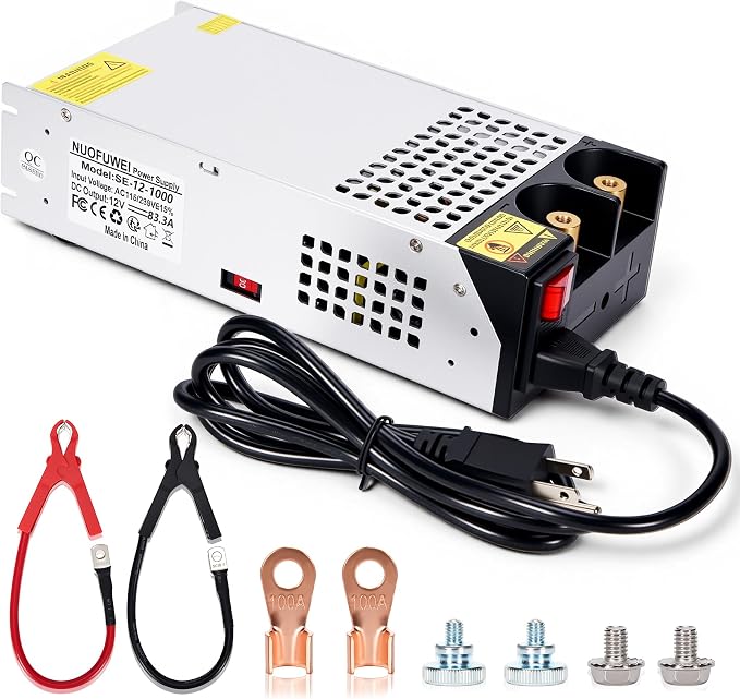 DC 12V 1000W Power Supply 110V AC to DC 12v Converter 83.4A 1000W Switch Transformer for Motor Pump CCTV Security Camera Car Stereo 3D Printer