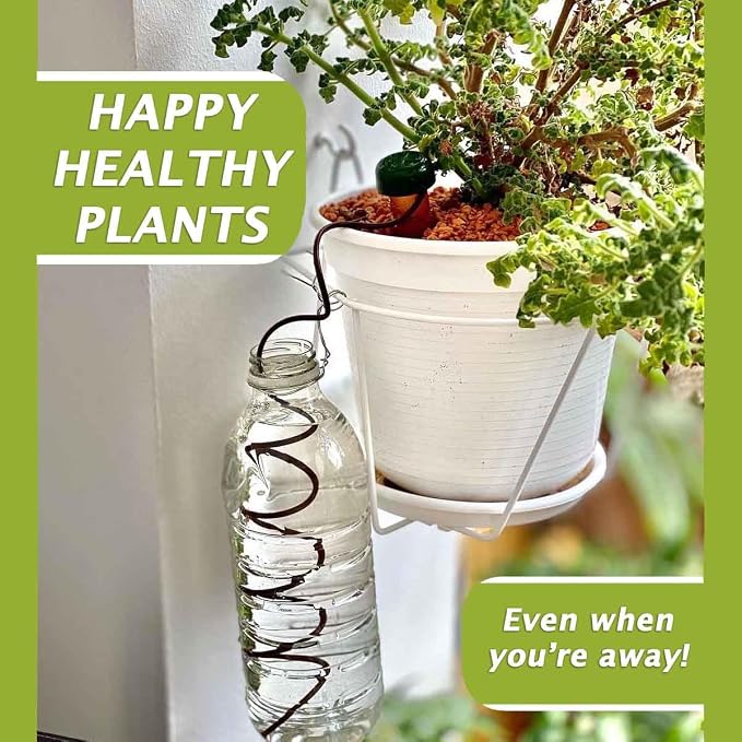 Blumat Classic Self-Watering Stakes - Prevents Overwatering and Underwatering for Healthy Growth While You are Away - Ideal for Indoor Plant Watering (12 Pack w/o Adapter)