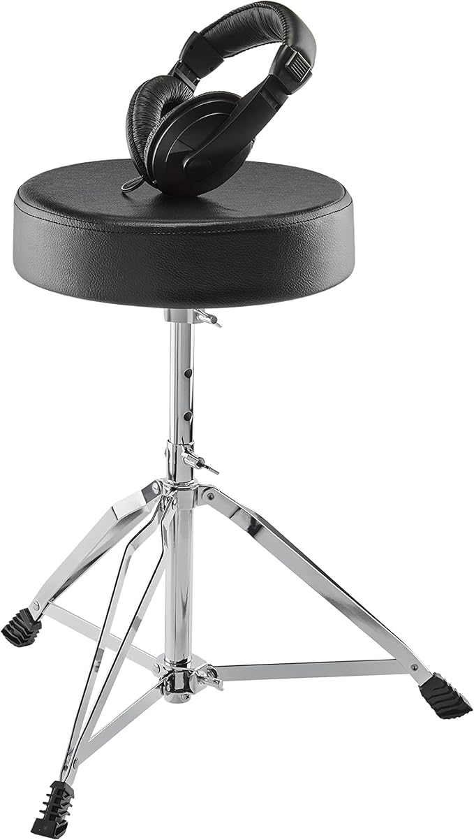 Alesis Drum Essentials Bundle - Complete Electric Drum Set Accessory Pack including a Drum Throne and On-Ear Headphones