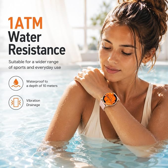 KPEP Smart Watches for Women Android/iPhone - GPS Fitness Tracker with Bluetooth Calls(Answer&Make), Heart Rate/SpO2 Monitor/Sleep/Waterproof/100+ Sports Model - Reloj Inteligente 30 Day+Battery Life