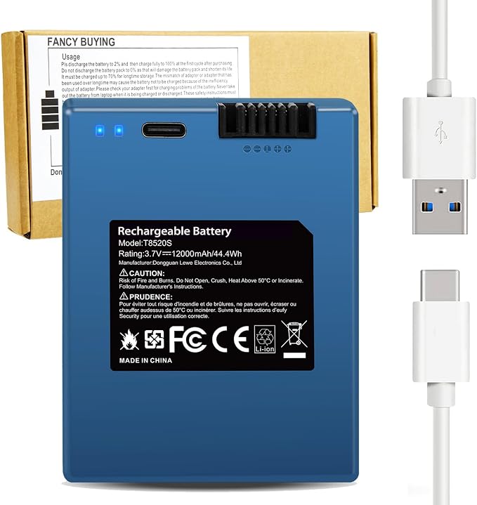 12000mAh Rechargeable Battery for eufy Security S220 S230 S231 S330 E330 3-in-1 Video Smart Door Lock E31 and Smart Drop, T8520 T8520S T8520J11 T8531 E8531JY1 T8520T11 Security Smart Lock