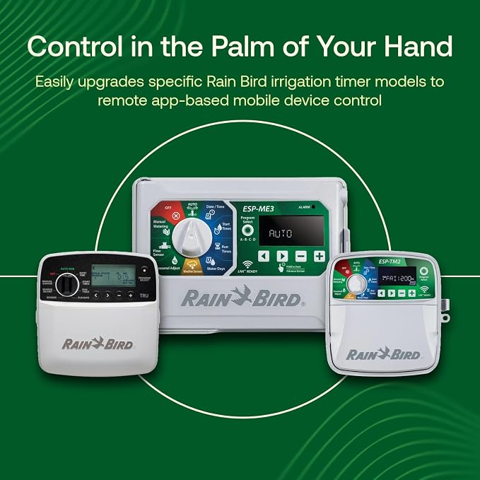Rain Bird LNK2 Smart WiFi Module (2nd Generation),Compatible with TRU Rain Bird Irrigation Timers and ESP-LXIVM,ESP-ME,ESP ME3,ESP-TM2,LXME2,RZXe Controllers Made After 11/2/16,(Pack of 5)