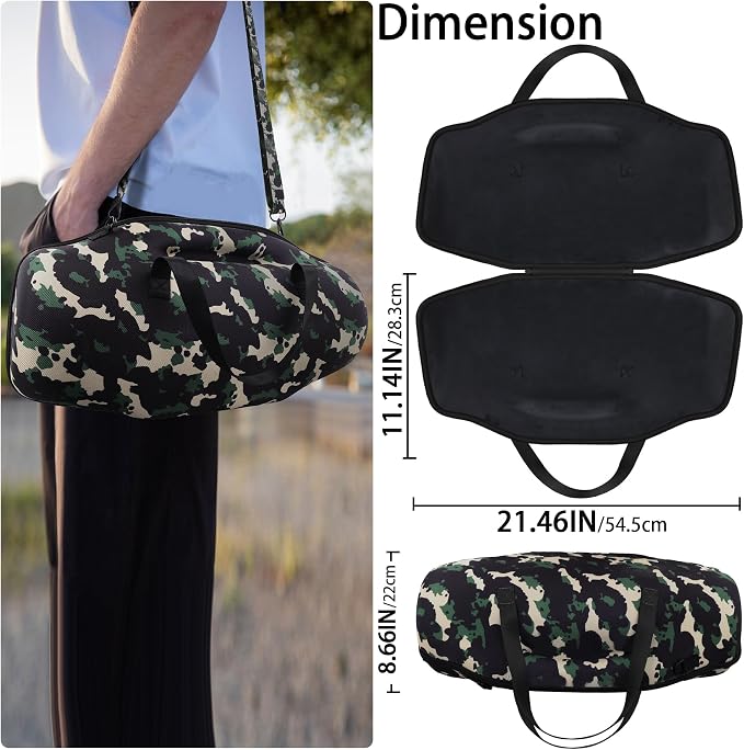 co2CREA Hard Travel case Replacement for JBL Boombox 4 Waterproof Portable Bluetooth Speaker (Camo Case)