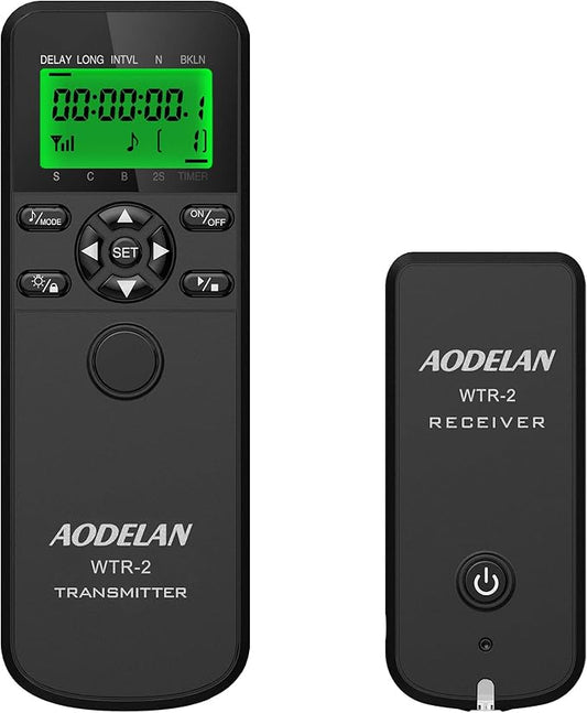 AODELAN Timer Remote Controller for Nikon Z6,Z7,D850,D810,D750,D700,D3,D4,D5,D3100,D5000,D7200,D600, D610,D3300,Coolpix P1000,Shutter Release Replace Nikon MC-36A &MC-DC2