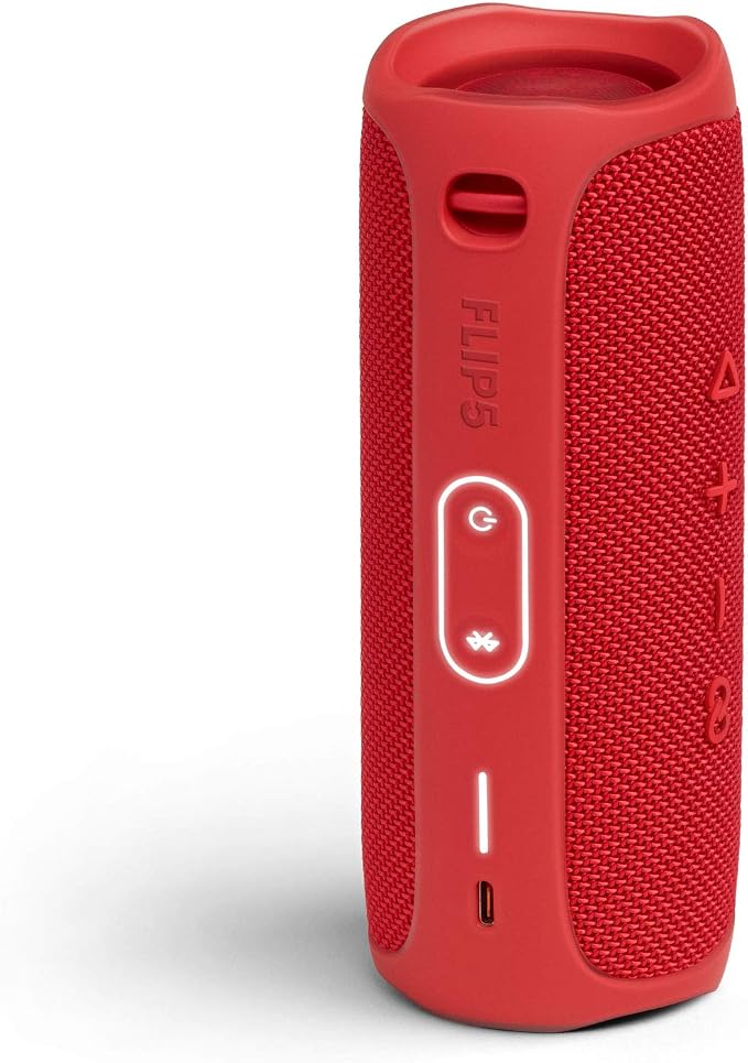 JBL FLIP 5 Waterproof Portable Bluetooth Speaker - Red (Renewed)