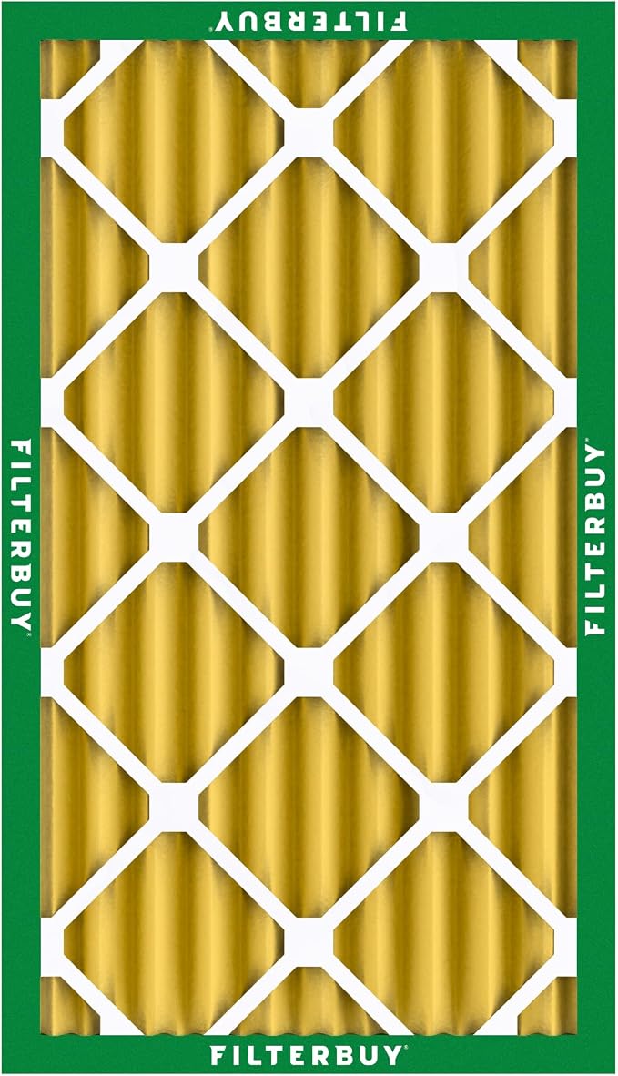 Filterbuy 12x20x4 Air Filter MERV 11 Superior Pet & Allergy Defense (3-Pack), Electrostatic Pleated HVAC AC Furnace Filters Replacement, Made in USA (Actual Size: 11.50 x 19.50 x 3.63)