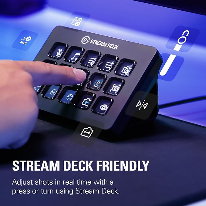 Elgato Facecam MK.2 – Premium Full HD Webcam for Streaming, Gaming, Video Calls, Recording, HDR Enabled, Sony Sensor, PTZ Control – works with OBS, Zoom, Teams, and more, for PC/Mac