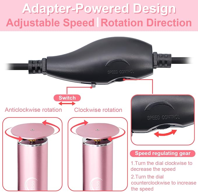 HayZBao FSA&HSA Electric Foot Callus Remover - Callus Remover for Feet,Professional Pedicure Tool for Dead Skin,Electric Foot File with 60 Pcs Sandpaper Discs - Pink