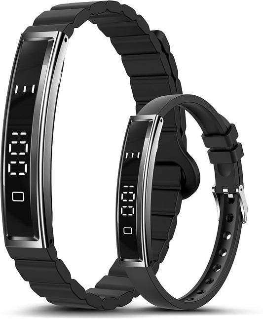 Smart Bracelet for Women Men, Health Activity Fitness Trackers, 24/7 Heart Rate & Sleep Tracker, HRV & Stress Monitor, Smart Wristband with 2 Bands for Calorie/Step Counter, Free APP for iOS & Android