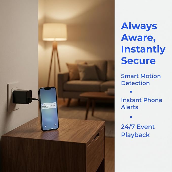 Mini Hidden Camera Detection in USB Charger - HD 1080P Wireless WiFi Nanny Cam, Indoor Home Security Camera with APP Remote Viewing, Motion Detection Alert for Baby/Pet Monitoring