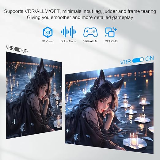 8K HDMI Switcher 5 in 1 Out, HDMI Splitter with IR Remote Switcher Selector Box Support 8K@60Hz 4K@120Hz, HDMI 2.1 Switch Compatible with PS 5/4/3 Xbox Switch Roku TV Fire Stick